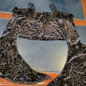 Killstar Hellmina Burnout Bardot Top